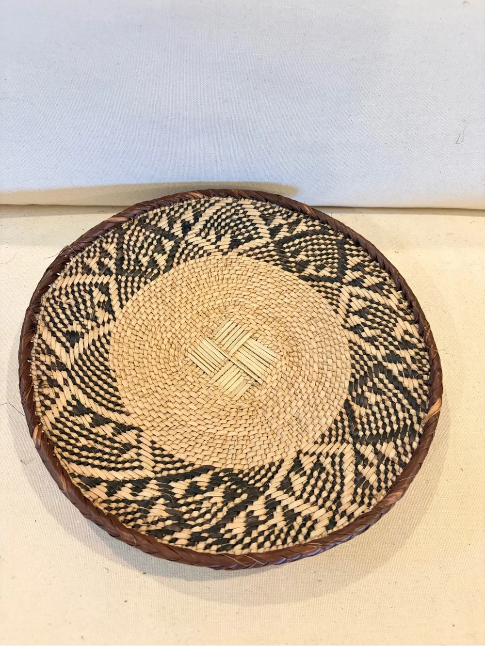NEW Africa Woven Basket. Made by the Binga people of Zambia/Zimbabwe